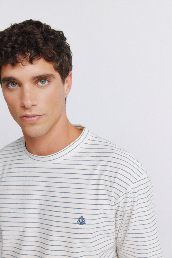 Springfield Essential striped T-shirt white