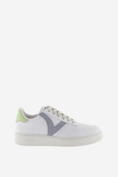 Springfield Colour And Faux Leather Madrid Trainers violet