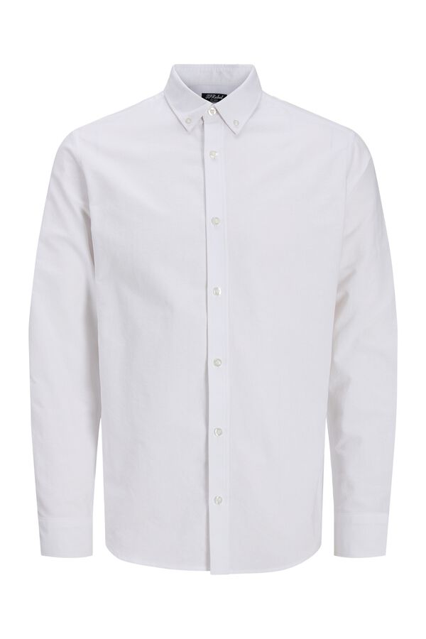 JJ REBEL Cotton regular shirt white