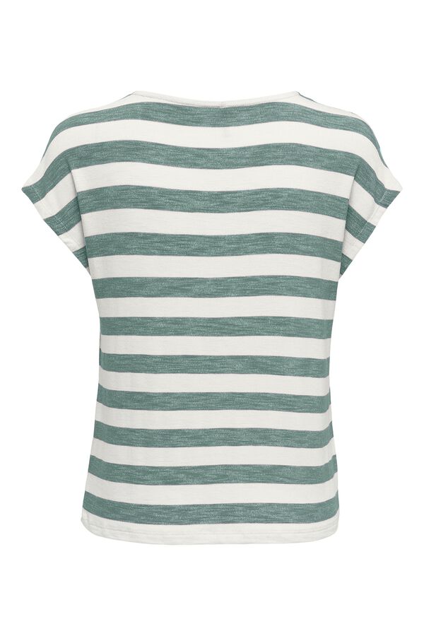 Only Striped lightweight T-shirt beige