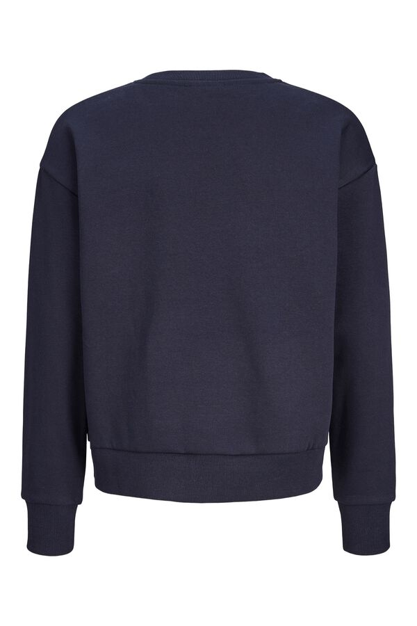 Jack & Jones Girl Print round neck sweatshirt blue