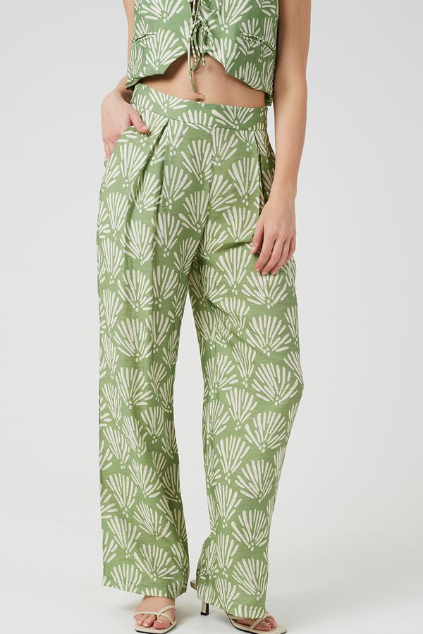 Brave Soul Pantal&oacute;n palazzo estampado estampado