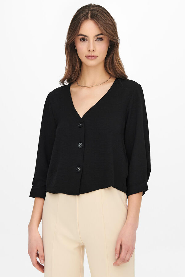 Springfield 3/4-length sleeve blouse crna
