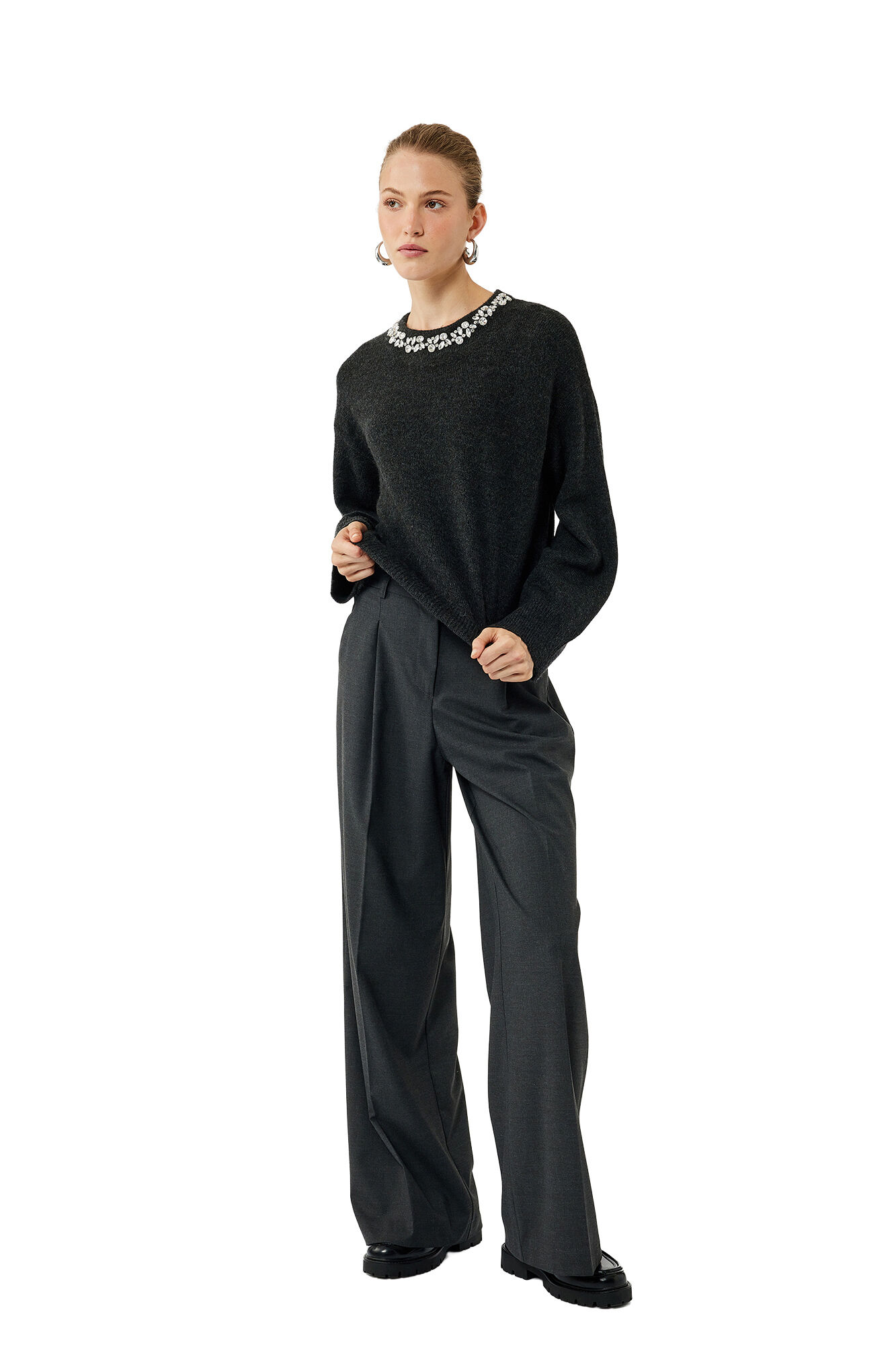 Koton Su&eacute;ter de punto con efecto decorativo