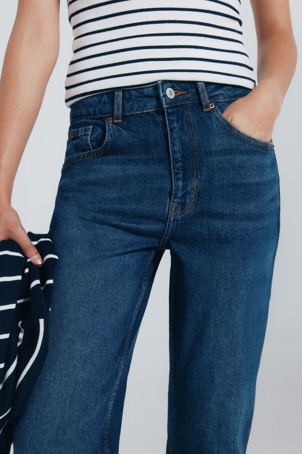 Springfield calça jeans mamãe azul
