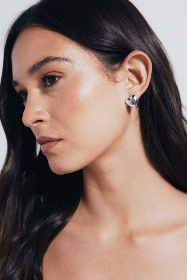 Springfield Pack of silver and gold heart earrings printed