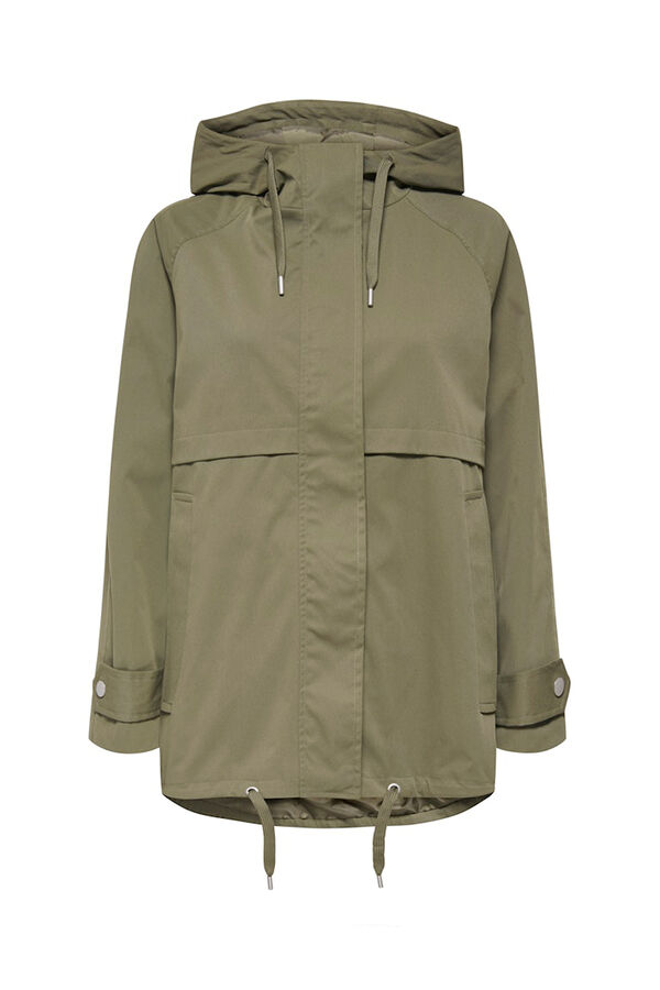 Only Chaqueta con capucha verde