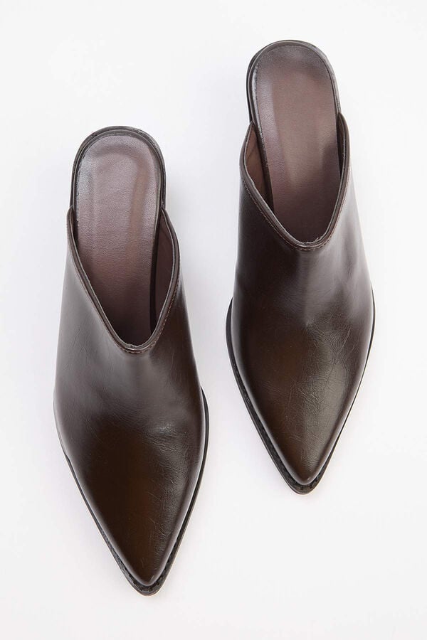 Trendyol Platform heel clogs brown