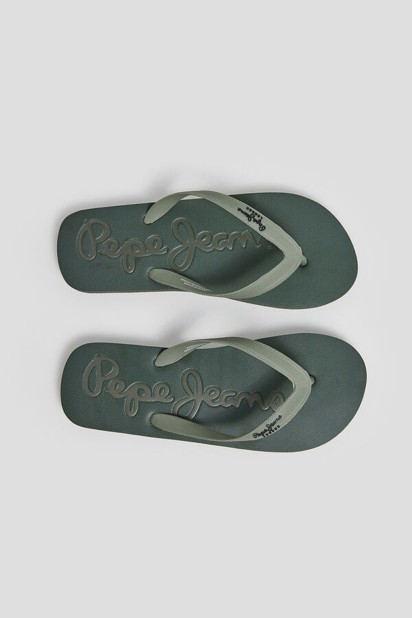 Springfield Flip-flops with logo | Pepe Jeans zelena