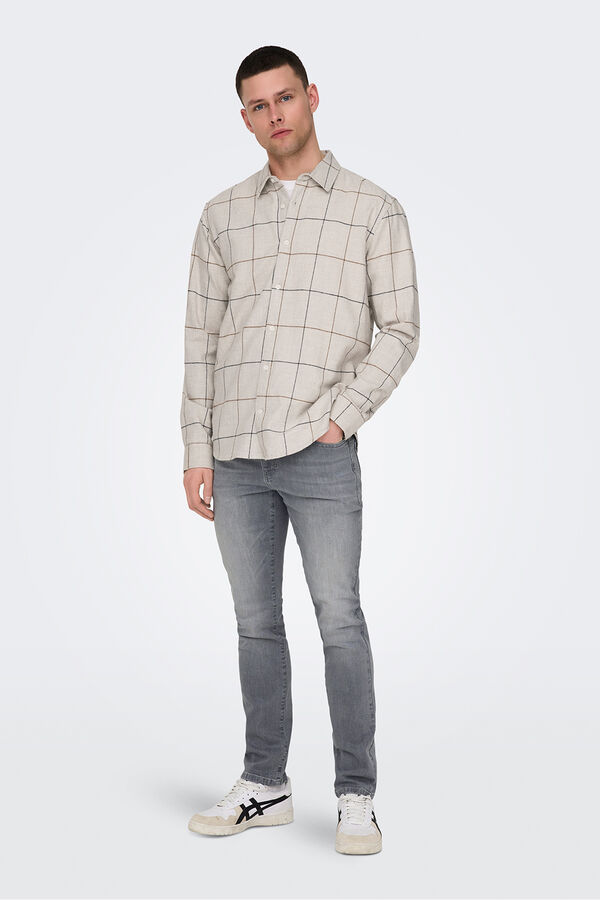 Only & Sons Jeans slim fit. Grau