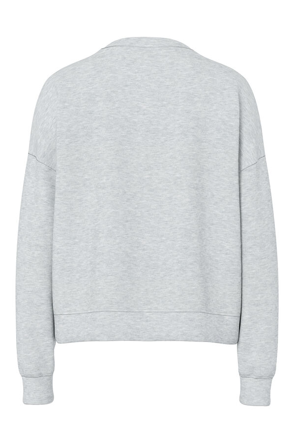 Pieces Essential sweatshirt grey