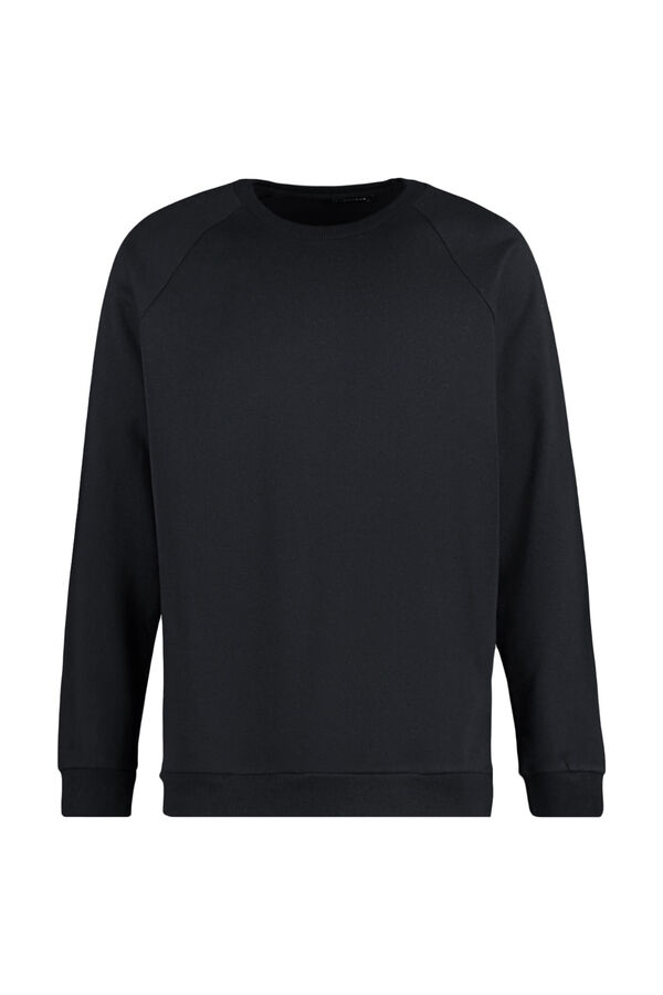 Trendyol Sweatshirt de gola redonda preto