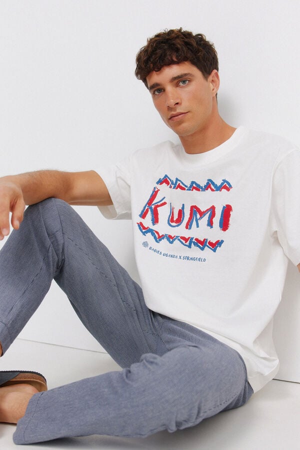 Springfield Camiseta KUMI Ola marfil
