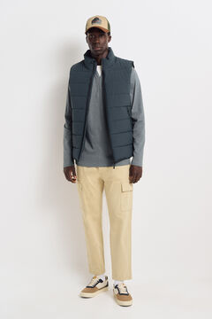 Springfield Quilted gilet Blue