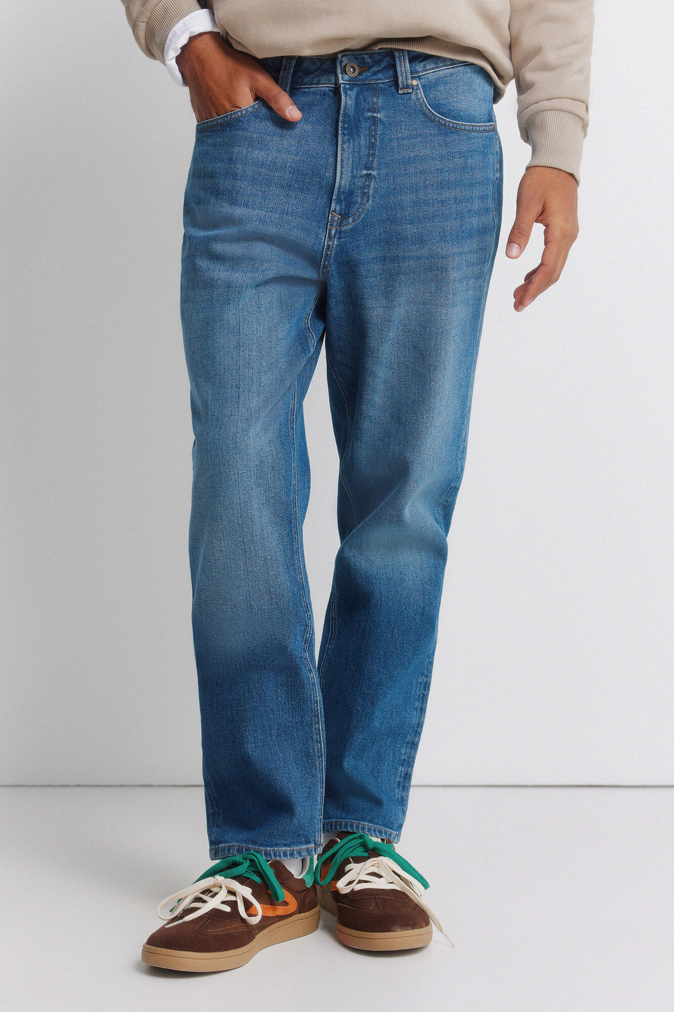 Springfield Medium wash regular fit jeans