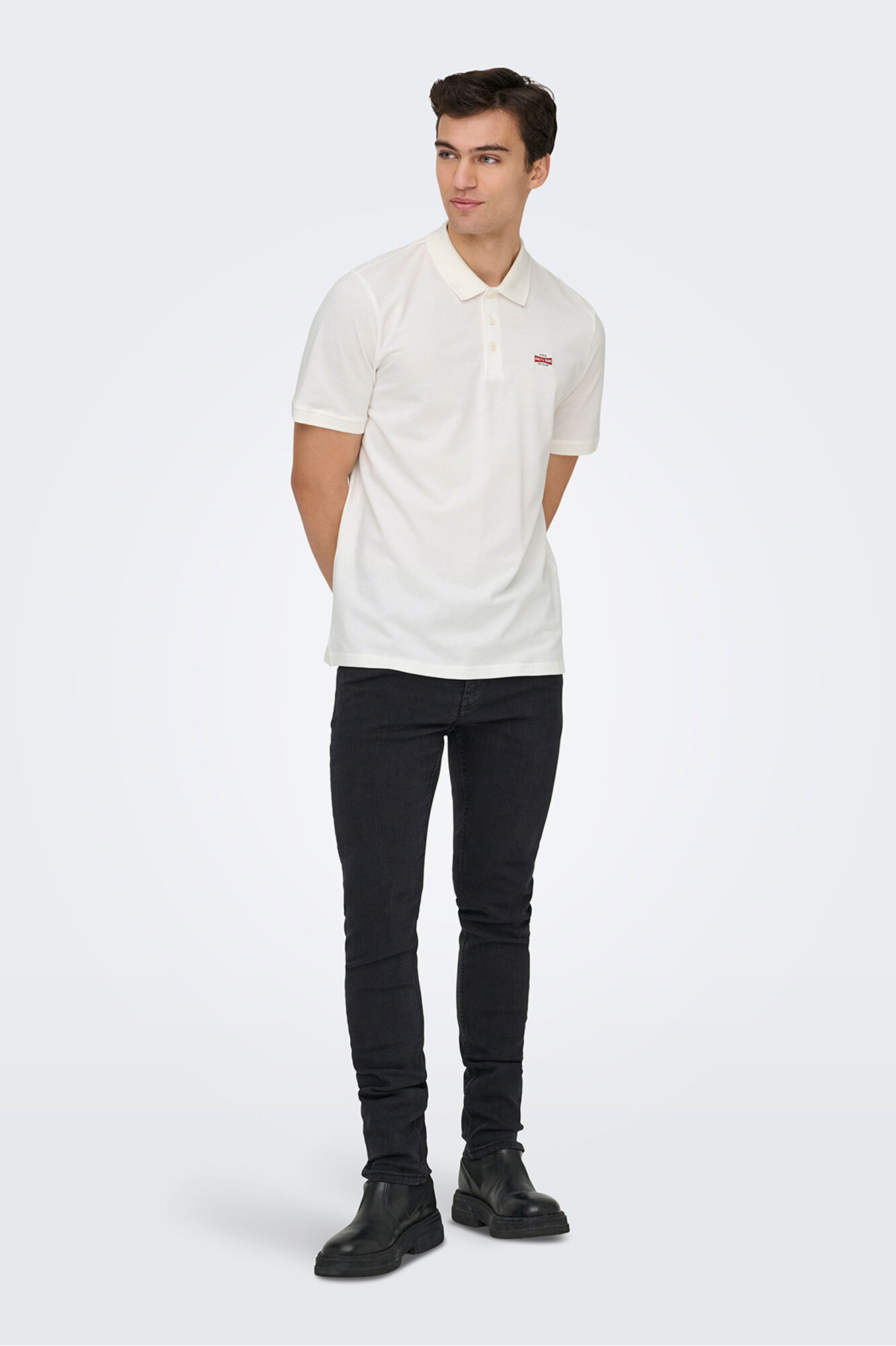 Only & Sons Poloshirt mit Frontdetail