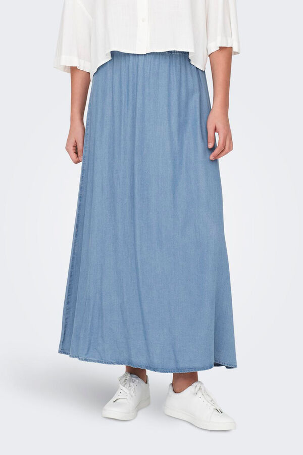 Springfield Long Tencel skirt bluish