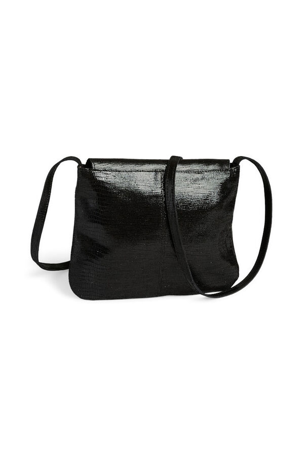 Pieces Leather crossbody bag black