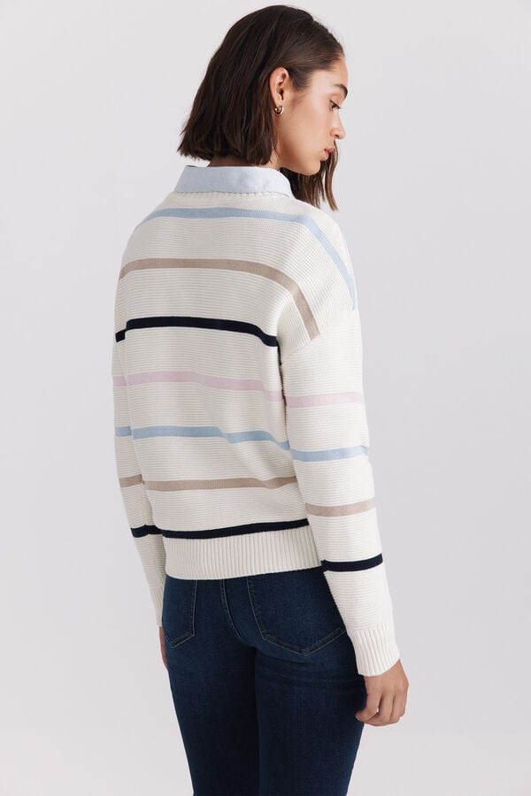 Springfield Striped jumper white
