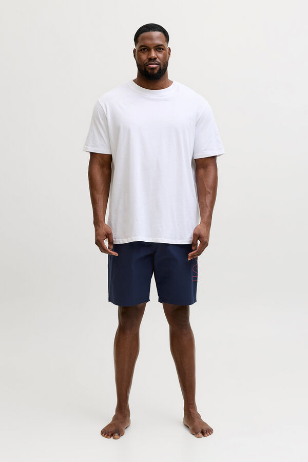 Jack & Jones PLUS Ba&ntilde;ador regular logo azul