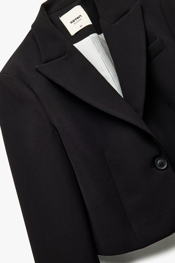 Koton Chaqueta blazer corta negro