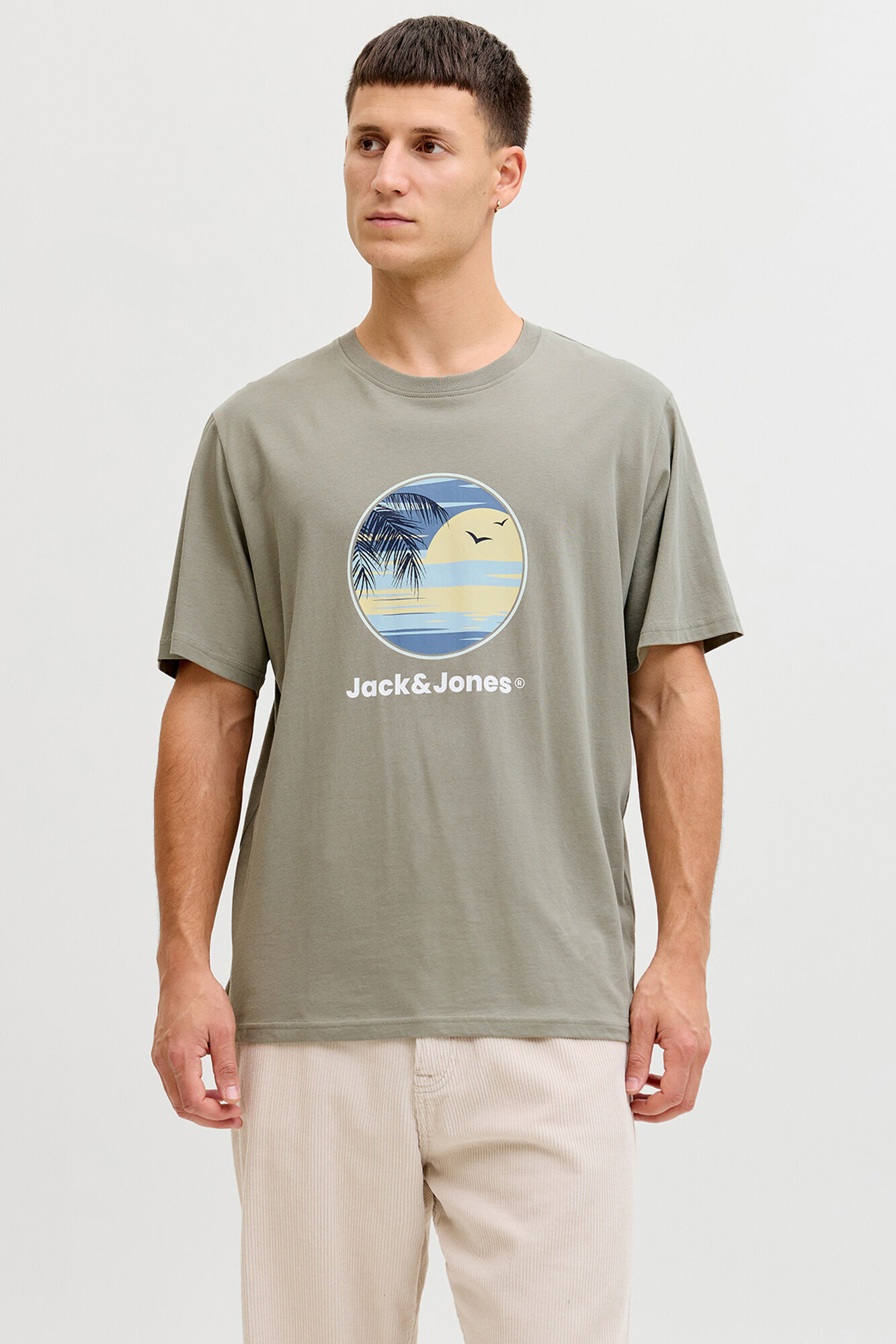 Jack & Jones T-shirt manga curta em algod&atilde;o