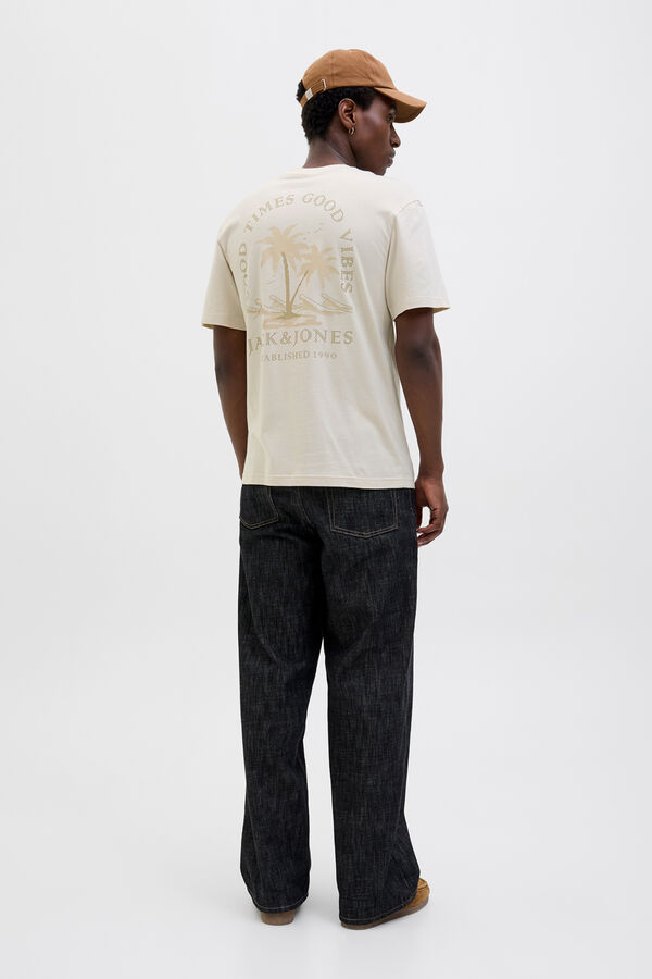 Jack & Jones Slim backprint T-shirt grey