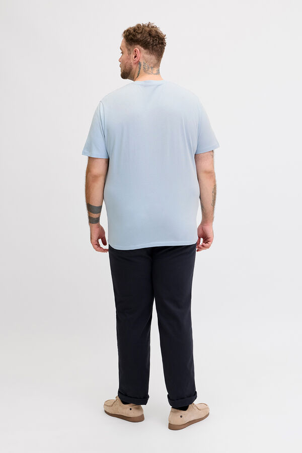 Jack & Jones PLUS Short-sleeved logo T-shirt blue