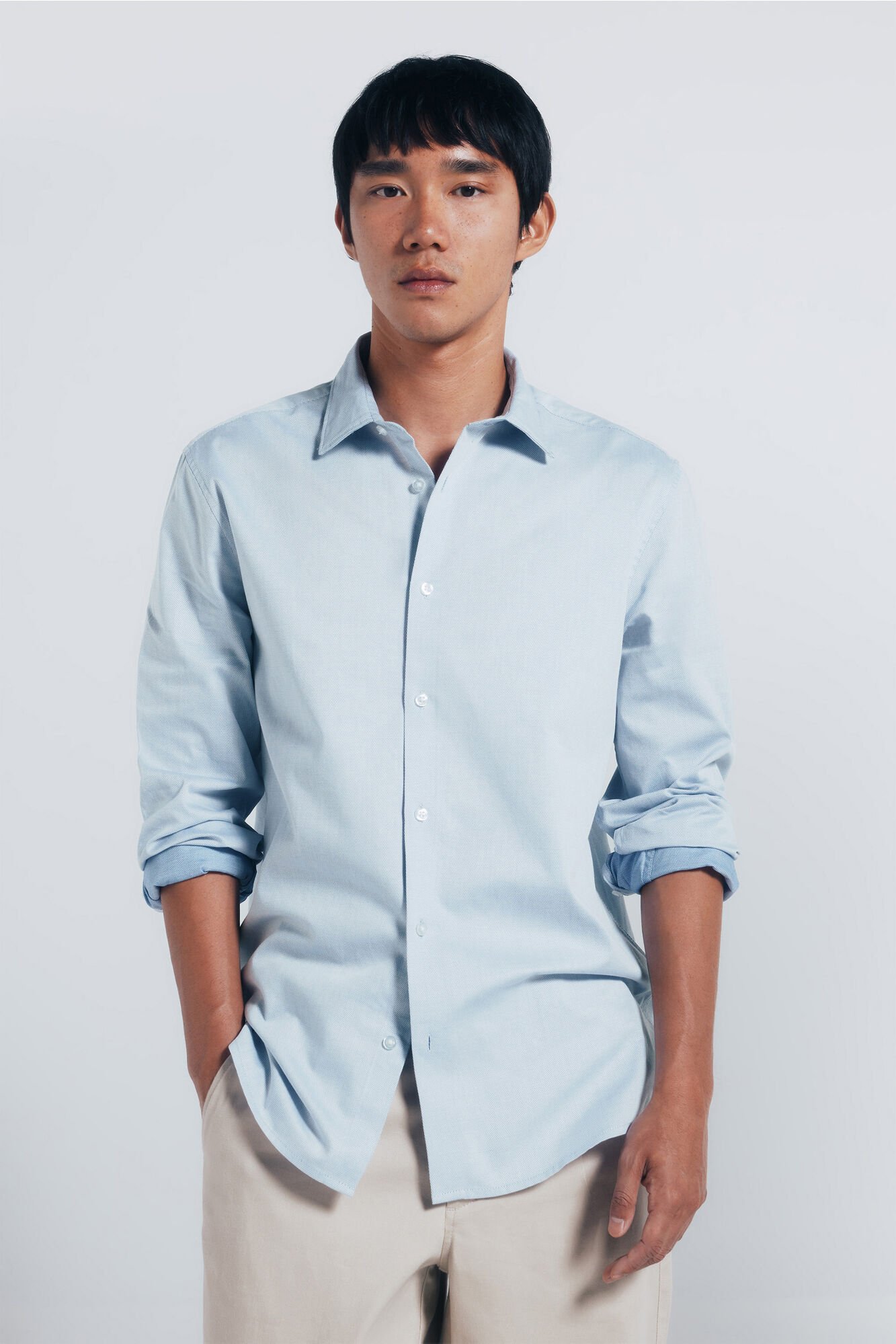 Springfield Easy care structured shirt