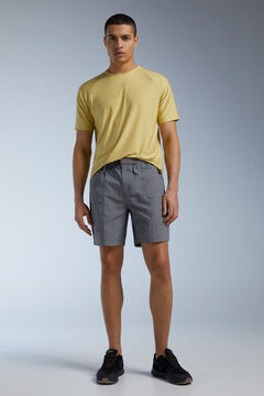 Springfield Technical fabric Outdoor Bermuda shorts with belt gray