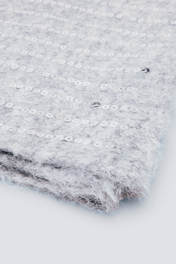 Springfield Positional sequin scarf grey