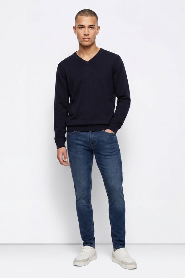 Tiffosi Basic Jersey-Knit Jumper blue