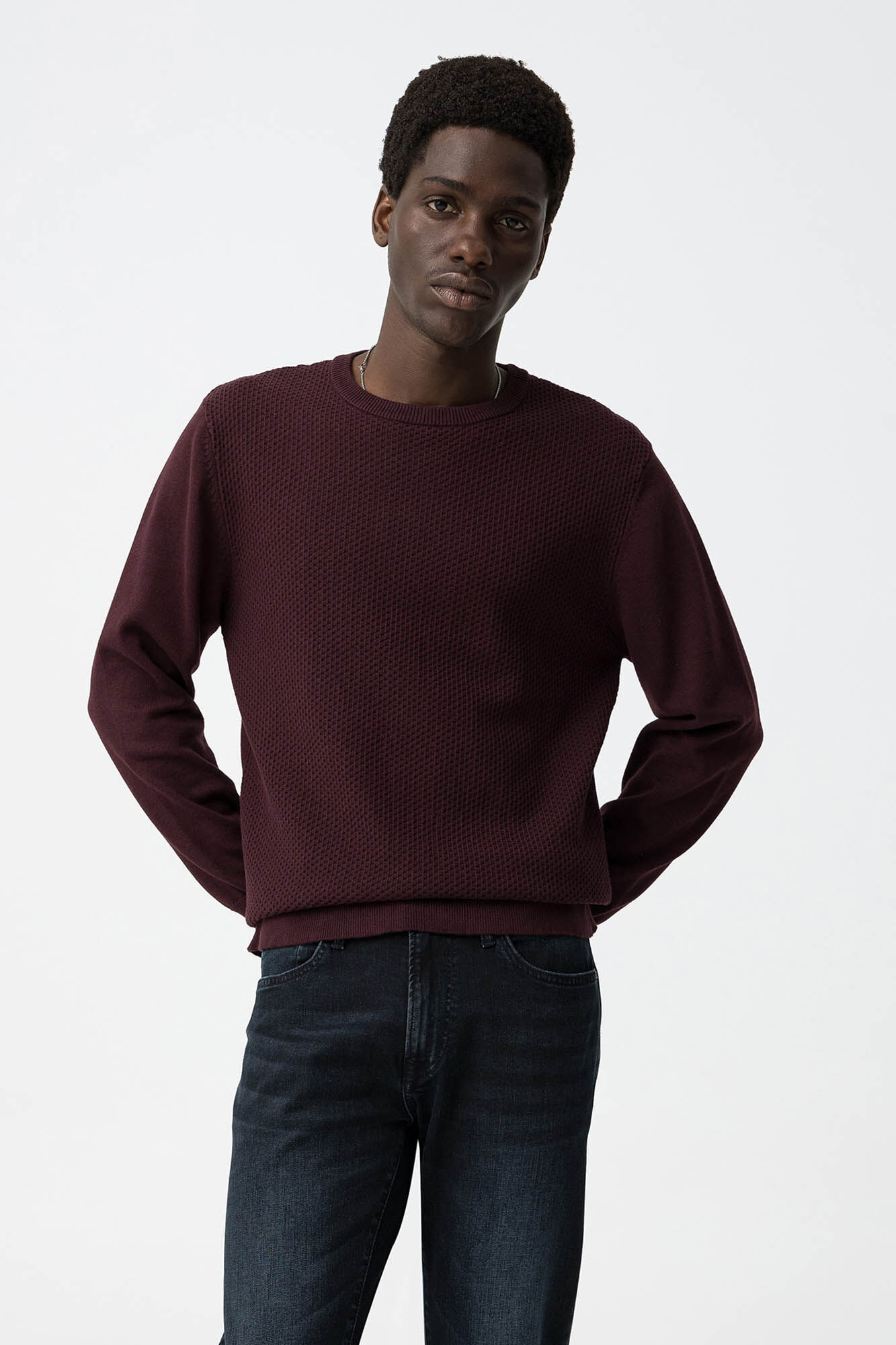 Tiffosi Camisola de malha texturizada