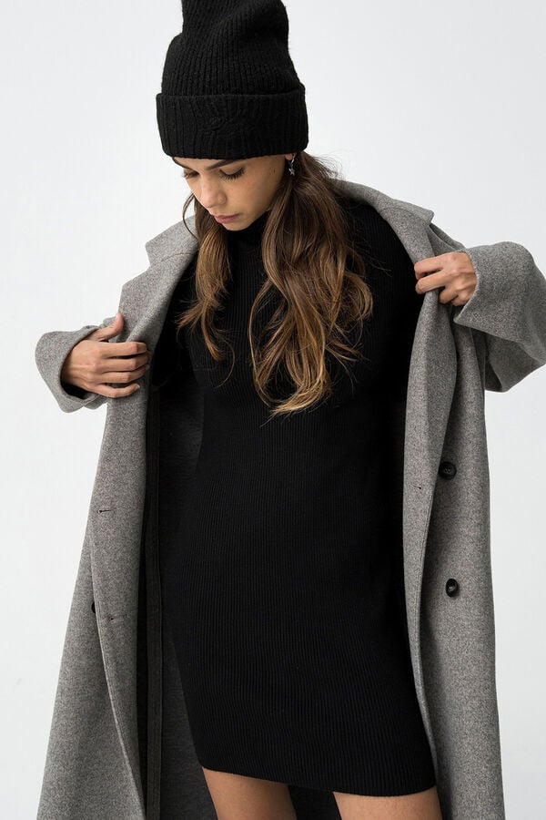 Tiffosi Young Super Slim Fit Ribbed Dress Crna