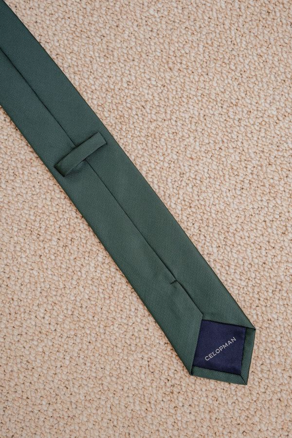 Celopman Plain basic tie green