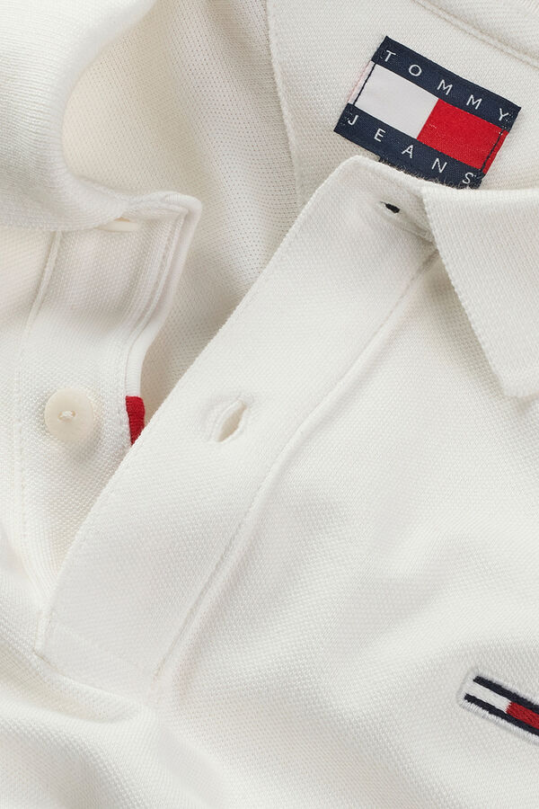 Tommy Jeans Polo de hombre de manga corta blanco