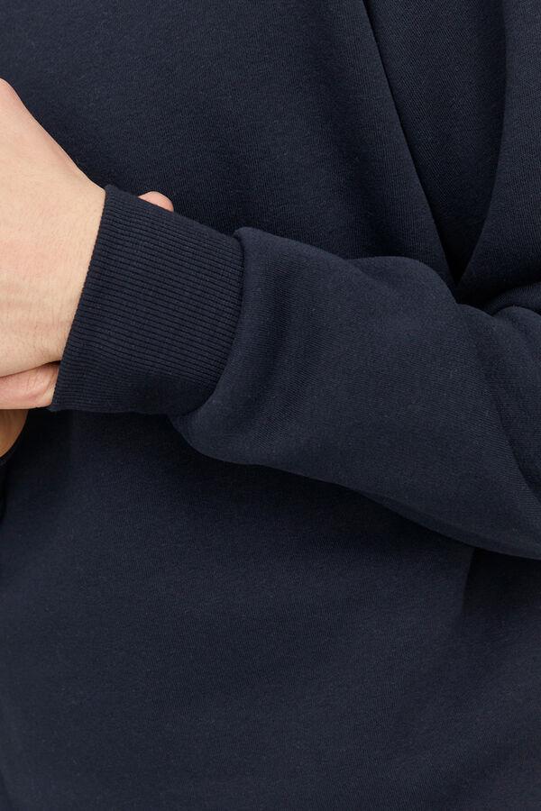 Jack & Jones Sudadera básica cuello redondo azul