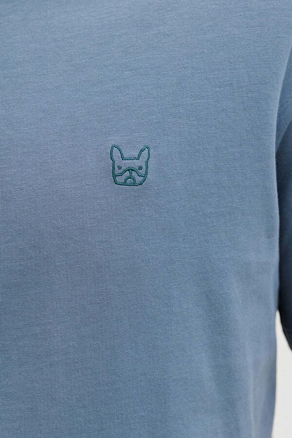 Jack & Jones Camiseta slim fit algod&oacute;n logo icono gris