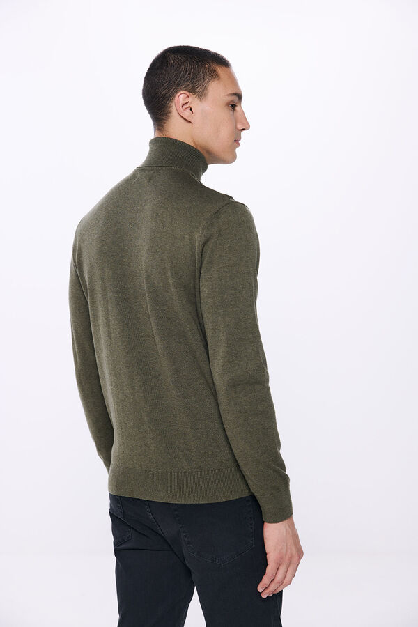 Springfield Basic high neck sweater grey