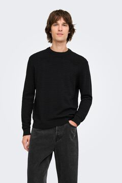 Only & Sons Camisola texturizada gola redonda