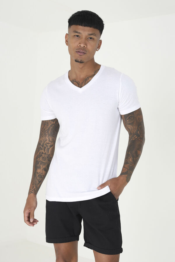 Brave Soul Essential short-sleeved T-shirt white