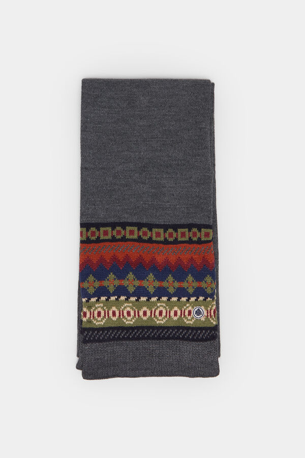 Springfield Placement jacquard scarf Siva
