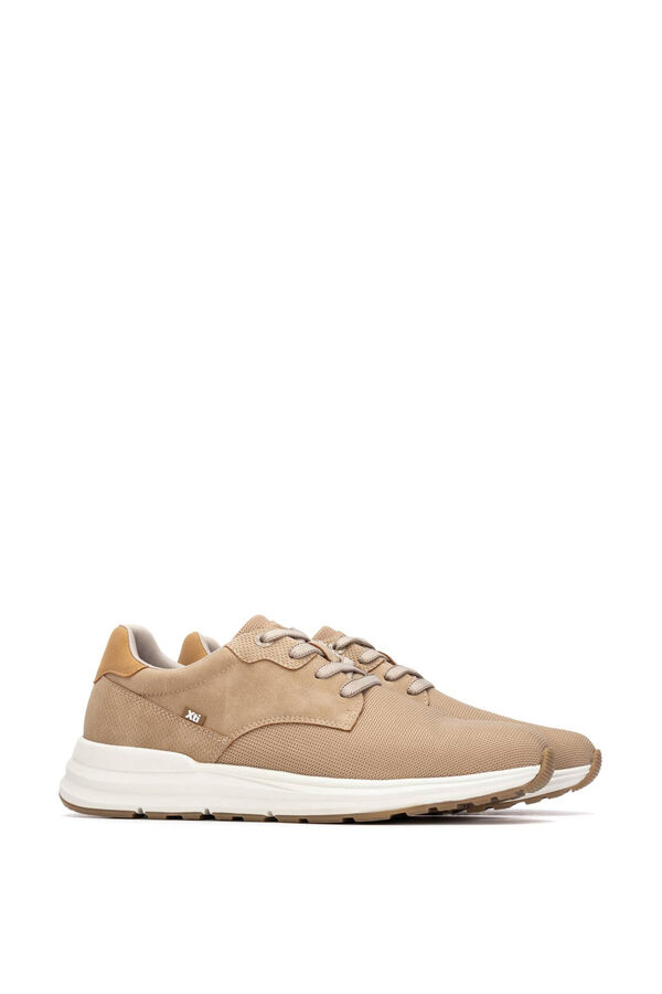 XTI Casual lace-up trainers brown