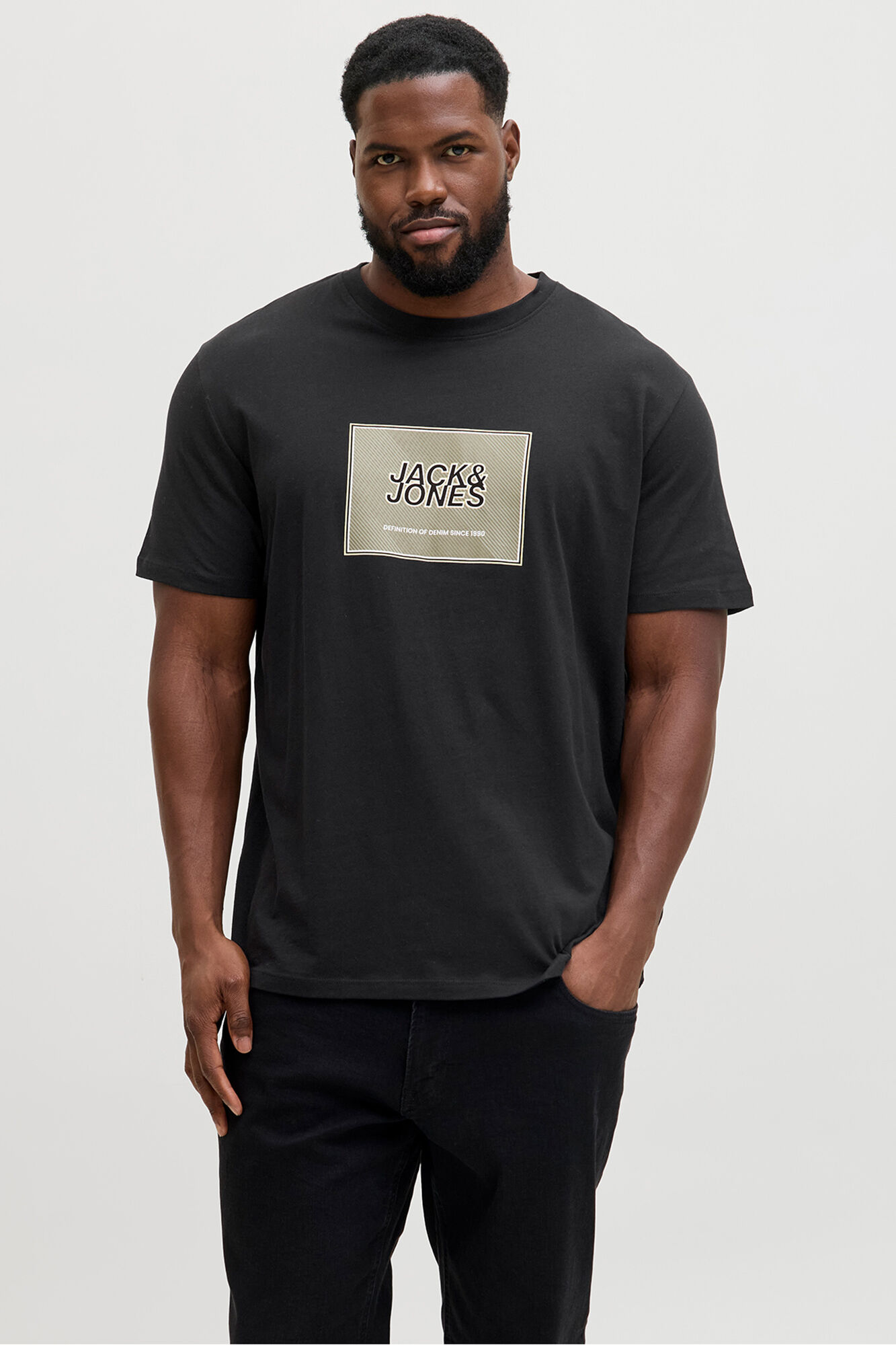 Jack & Jones PLUS Camiseta logo cuadrado