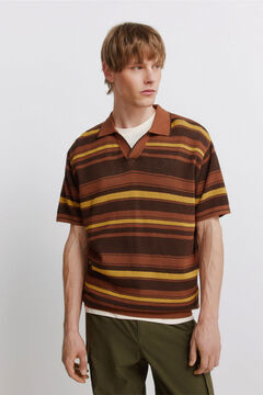 Springfield Polo com riscas estruturadas