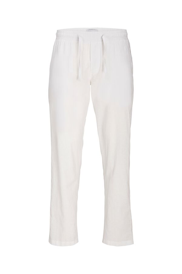 Jack & Jones Linen relaxed fit trousers printed