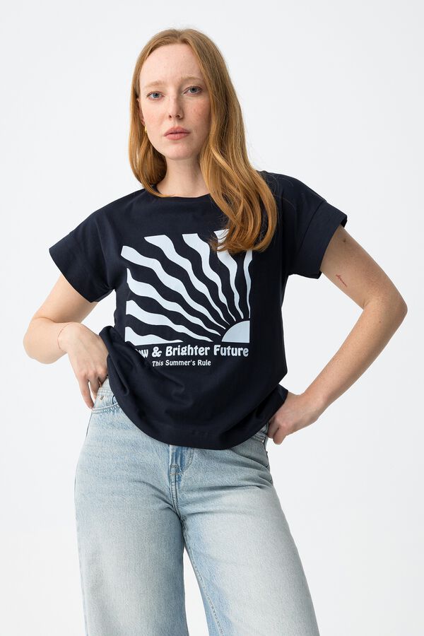 Tiffosi Short-sleeved T-shirt bleu
