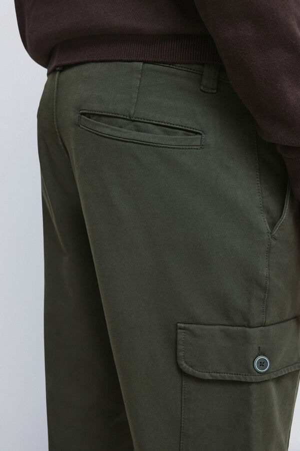 Springfield Comfort fit cargo trouser printed