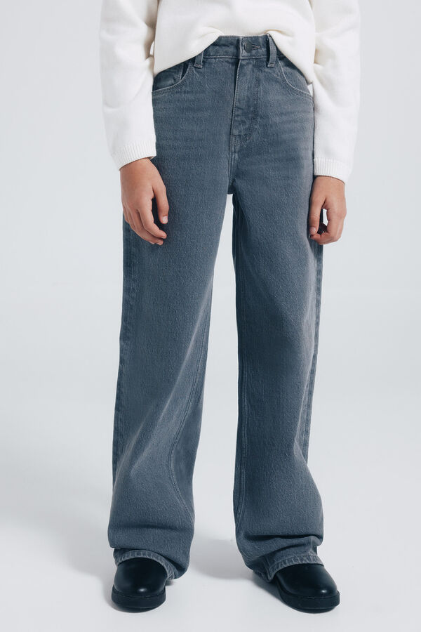 Springfield Kids Farmerke sa zvezdom za devojčice Siva