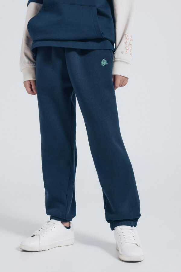 Springfield Kids Pantalón jogger básico azul